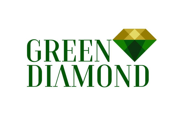 logo green diamond ha long